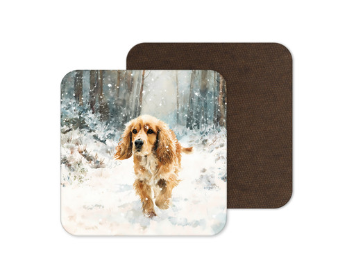 Watercolour cocker spaniel dog - cocker,