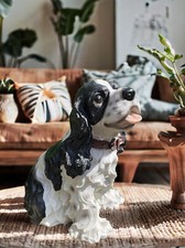 Cocker Spaniel White Statue