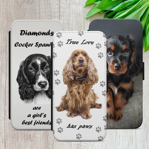 Cocker spaniel dog - spaniel, flip