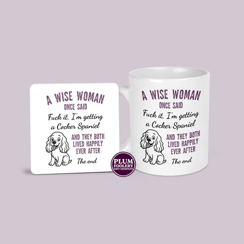 Cocker spaniel mug - mug, coaster