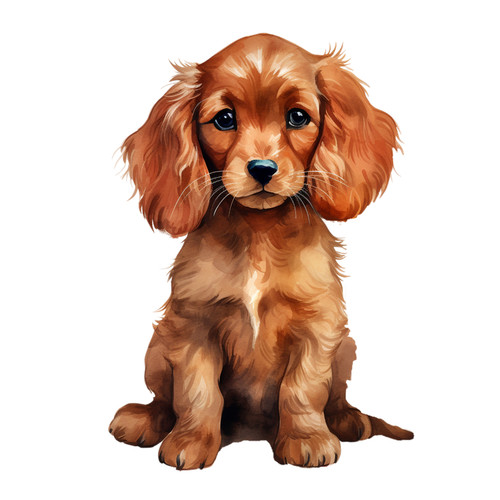 Cocker spaniel puppy fur - spaniel,